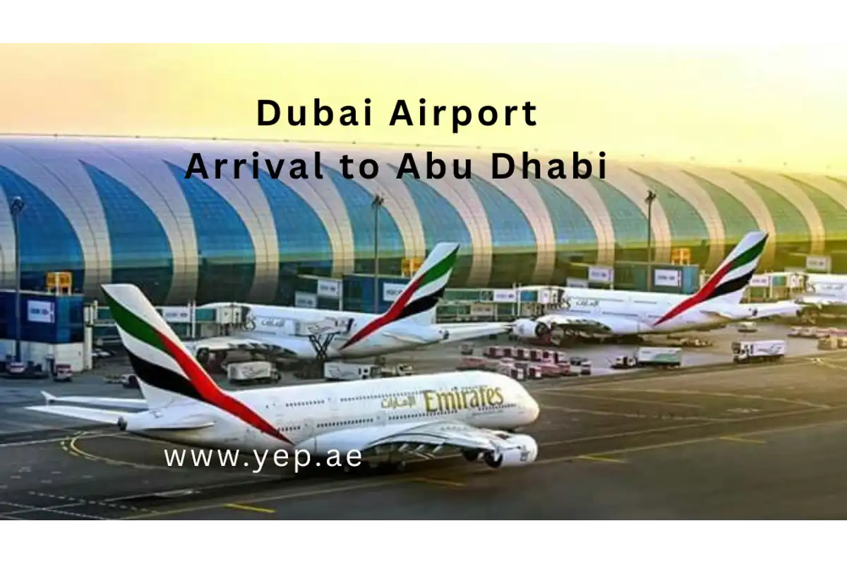Dubai Airport Arrival to Abu Dhabi Hotels in 12-Seater Van